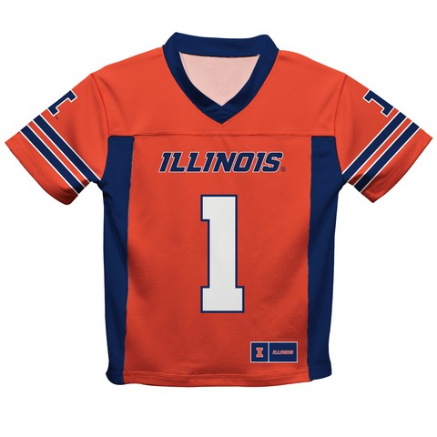  Illinois Fighting Illini Vive La Fete Game Day Orange Boys Fashion Football T-Shirt