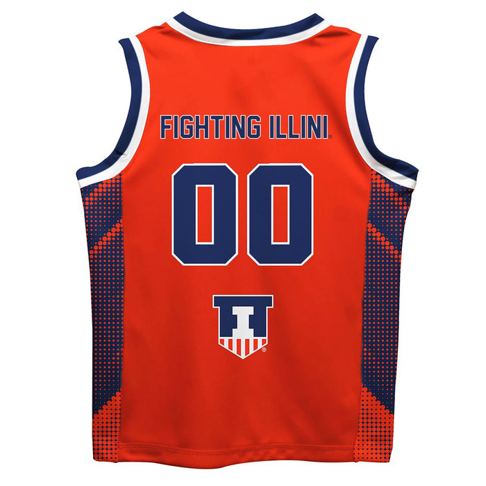 Illinois Fighting Illini Vive La Fete Game Day Orange Boys Fashion Basketball Jersey - Vive La Fête - Online Apparel Store
