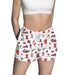 Illinois Fighting Illini Repeat Print Hand Sketched Vive La Fete Impressions Artwork Womens White Lounge Shorts