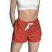 Illinois Fighting Illini Vive La Fete Game Day All Over Logo Women Orange Lounge Shorts