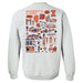 Illinois Fighting Illini Hand Sketched Artwork Navy Crewneck Sweatshirt for Women - Vive La Fête - Online Apparel Store