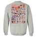 Illinois Fighting Illini Hand Sketched Artwork Navy Crewneck Sweatshirt for Women - Vive La Fête - Online Apparel Store