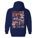 Illinois Fighting Illini Hand Sketched Artwork Cotton Fleece Women Hoodie - Vive La Fête - Online Apparel Store