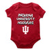 Indiana Hoosiers Vive La Fete Infant Game Day Red Short Sleeve Bodysuit