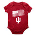 Indiana Hoosiers Vive La Fete Infant Game Day Red Short Sleeve Bodysuit