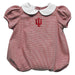 Indiana Hoosiers Embroidered Red Girls Baby Bubble Short Sleeve