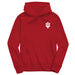 Indiana Hoosiers Hand Sketched Vive La Fete Impressions Artwork Red Boys Cotton Fleece Long Sleeve Hoodie