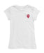 Indiana Hoosiers Hand Sketched Vive La Fete Impressions Artwork White Girls Cotton Short Sleeve Tee