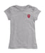 Indiana Hoosiers Hand Sketched Vive La Fete Impressions Artwork Grey Girls Cotton Short Sleeve Tee