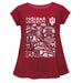 Indiana Hoosiers Tide Vive La Fete Impressions Artwork Short Sleeve Top