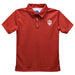 Indiana Hoosiers Embroidered Red Short Sleeve Polo Box Shirt