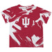 Indiana Hoosiers Vive La Fete Boys Game Day Red Short Sleeve Tee Paint Brush