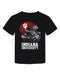 Indiana Hoosiers Original Dripping Football Helmet Red T-Shirt Cotton by Vive La Fete
