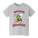 Indiana Hoosiers Vive La Fete Dinorrific Heather Grey Cotton Short Sleeve Tee