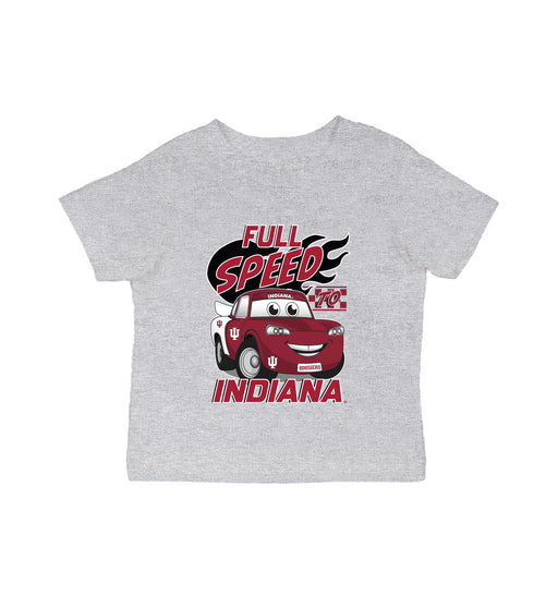 Indiana Hoosiers Vive La Fete Full Speed Heather Grey Cotton Short Sleeve Tee