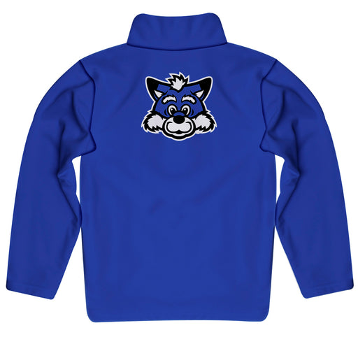 Indiana State Sycamores Vive La Fete Game Day Solid Blue Quarter Zip Pullover Sleeves - Vive La Fête - Online Apparel Store