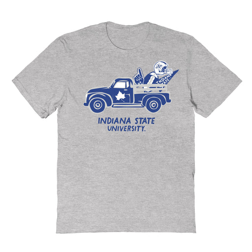 Indiana State Sycamores Hand Sketched Vive La Fete Impressions Truck Kids Grey Cotton T-shirt