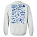 Indiana State Sycamores Hand Sketched Artwork Gray Crewneck Sweatshirt for Women - Vive La Fête - Online Apparel Store