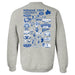 Indiana State Sycamores Hand Sketched Artwork Gray Crewneck Sweatshirt for Women - Vive La Fête - Online Apparel Store