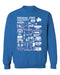 Indiana State Sycamores Vive La Fete Impressions Light Blue Cotton Crewneck Sweatshirt for Women