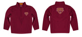 Iona College Gaels Vive La Fete Game Day Solid Maroon Quarter Zip Pullover Sleeves - Vive La Fête - Online Apparel Store
