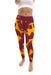 Iona College Gaels Vive La Fete Paint Brush Logo on Waist Women Maroon Yoga Leggings