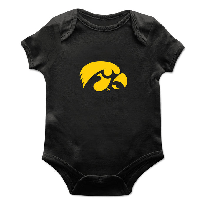 Iowa Hawkeyes Cotton Short Sleeve Bodysuit Black