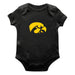 Iowa Hawkeyes Cotton Short Sleeve Bodysuit Black