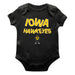 Iowa Hawkeyes Vive La Fete Infant Game Day Black Short Sleeve Bodysuit
