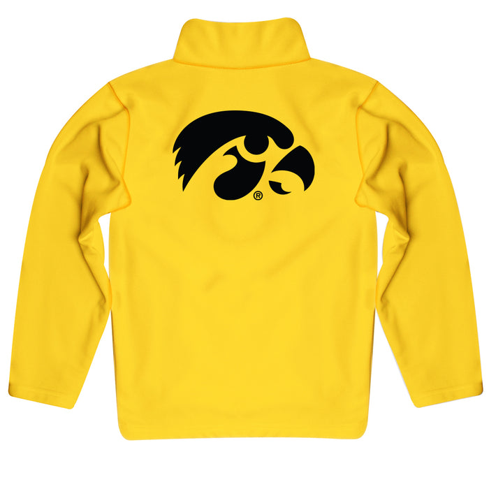 Iowa Hawkeyes Vive La Fete Game Day Solid Gold Quarter Zip Pullover Sleeves - Vive La Fête - Online Apparel Store