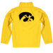 Iowa Hawkeyes Vive La Fete Game Day Solid Gold Quarter Zip Pullover Sleeves - Vive La Fête - Online Apparel Store