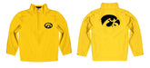 Iowa Hawkeyes Vive La Fete Game Day Solid Gold Quarter Zip Pullover Sleeves - Vive La Fête - Online Apparel Store