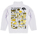 Iowa Hawkeyes Hand Sketched Vive La Fete Impressions Artwork White Boys Quarter Zip Pullover V1 - Vive La Fête - Online Apparel Store