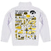 Iowa Hawkeyes Hand Sketched Vive La Fete Impressions Artwork White Boys Quarter Zip Pullover V1 - Vive La Fête - Online Apparel Store