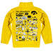 Iowa Hawkeyes Hand Sketched Vive La Fete Impressions Artwork Gold Boys Quarter Zip Pullover V1 - Vive La Fête - Online Apparel Store