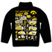 Iowa Hawkeyes Hand Sketched Vive La Fete Impressions Artwork  Black Boys Quarter Zip Pullover V1 - Vive La Fête - Online Apparel Store