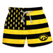 Iowa Hawkeyes Vive La Fete Game Day Gold Flag Swimtrunks V1