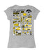 Iowa Hawkeyes Hand Sketched Vive La Fete Impressions Artwork Grey Girls Cotton Short Sleeve Tee - Vive La Fête - Online Apparel Store