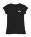 Iowa Hawkeyes Hand Sketched Vive La Fete Impressions Artwork Black Girls Cotton Short Sleeve Tee