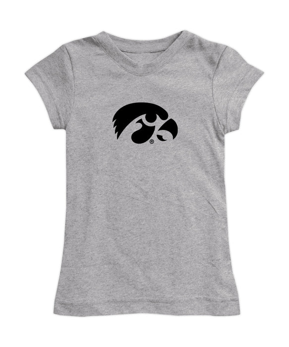 Iowa Hawkeyes Girl´s Fitted Cotton T-shirt Grey