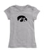 Iowa Hawkeyes Girl´s Fitted Cotton T-shirt Grey