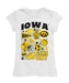 Iowa Hawkeyes Girl´s Fitted Cotton T-shirt White