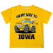 Iowa Hawkeyes  Vive La Fete Monster Truck Boys Game Day Gold Short Sleeve Tee