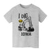 Iowa Hawkeyes Vive La Fete Excavator Heather Grey Cotton Short Sleeve Tee