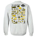 Iowa Hawkeyes Hand Sketched Artwork Black Crewneck Sweatshirt for Women - Vive La Fête - Online Apparel Store