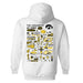 Iowa Hawkeyes Hand Sketched Artwork Cotton Fleece Women Hoodie - Vive La Fête - Online Apparel Store