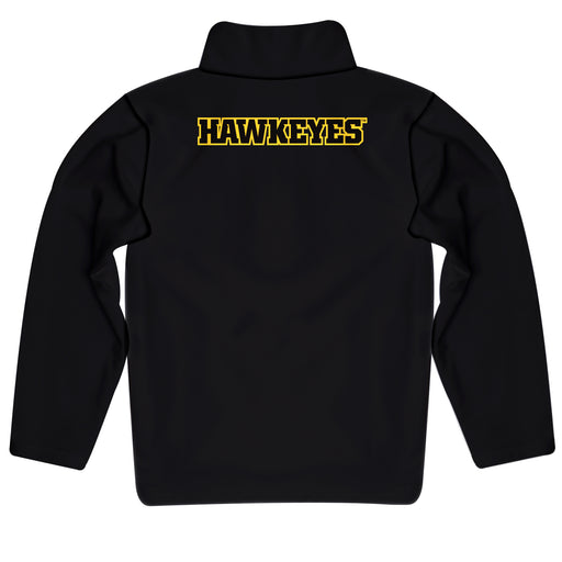 Iowa Hawkeyes Vive La Fete Logo and Mascot Name Womens Black Quarter Zip Pullover - Vive La Fête - Online Apparel Store