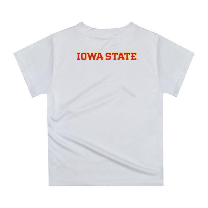 Iowa State Cyclones ISU Original Dripping Football Helmet White T-Shirt by Vive La Fete - Vive La Fête - Online Apparel Store