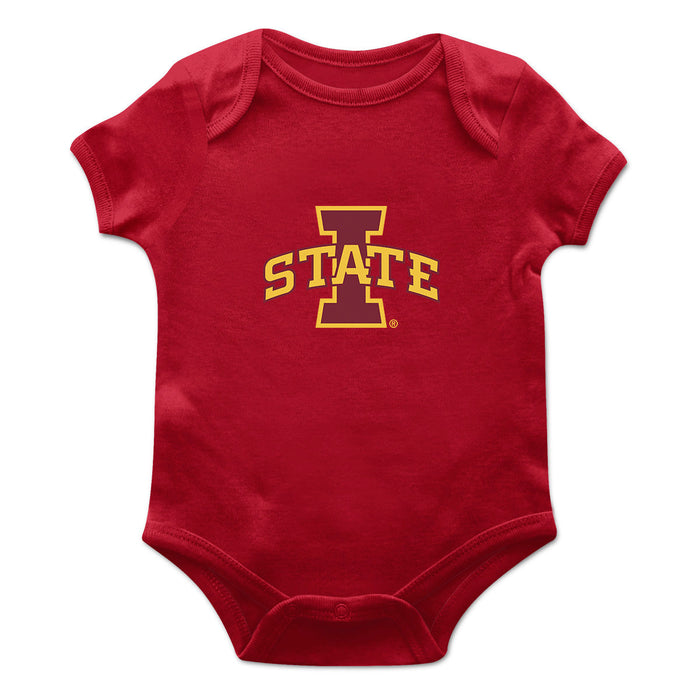 Iowa State Cyclones Cotton Short Sleeve Bodysuit Red