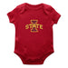 Iowa State Cyclones Cotton Short Sleeve Bodysuit Red
